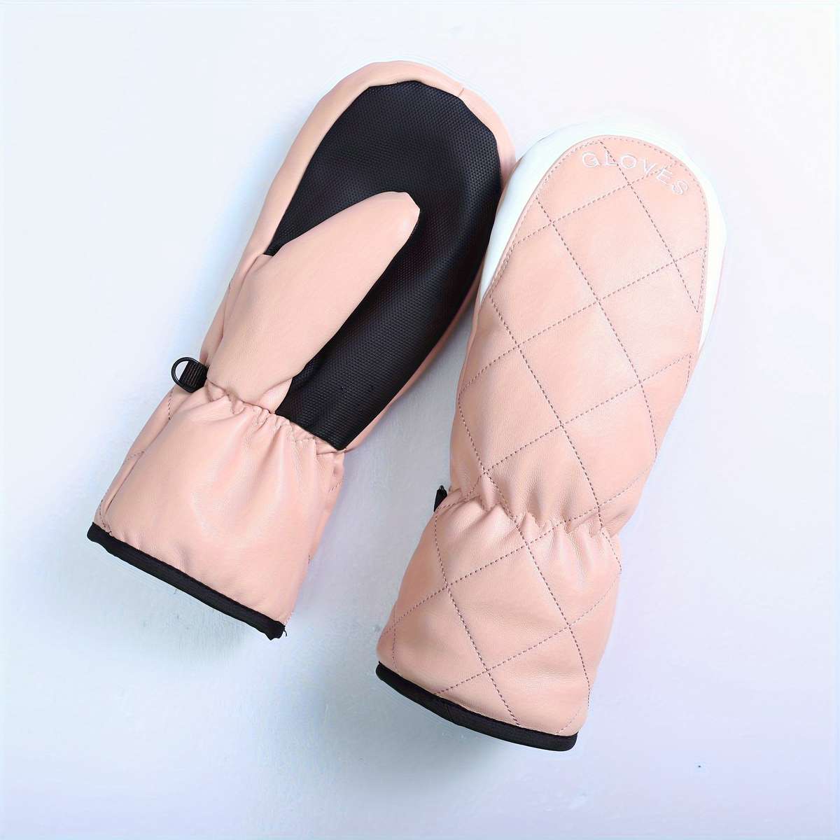 1 Pair Black R Applicable People Unisex Warm Gloves