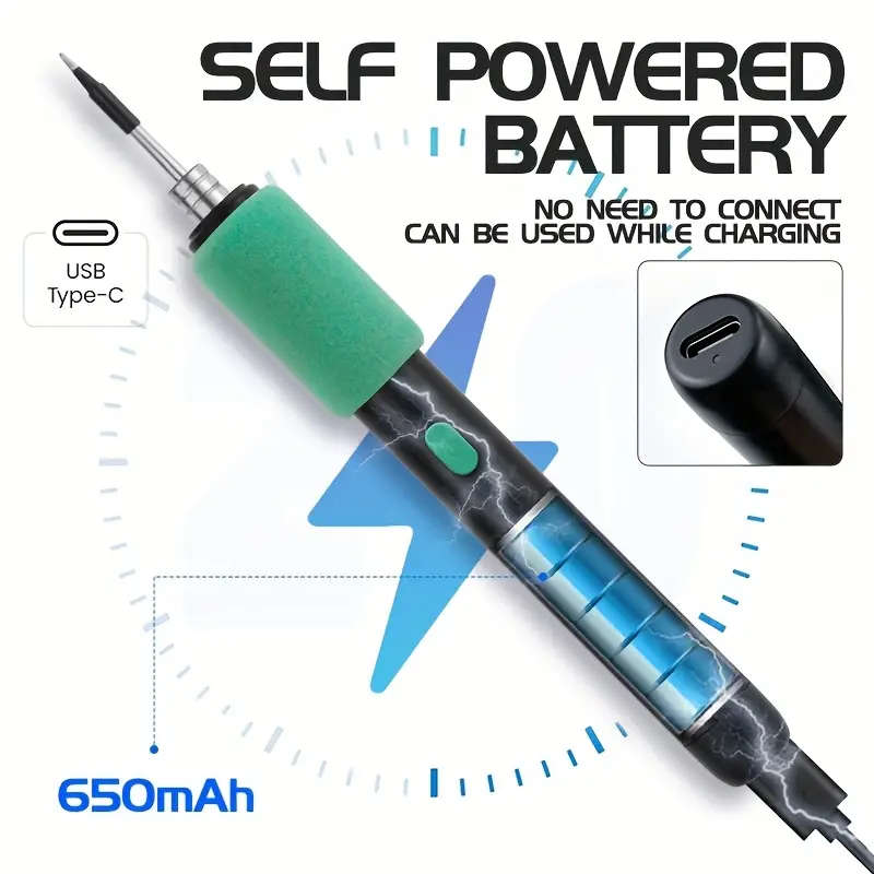 USB Rechargeable Soldering Iron Pen Kit