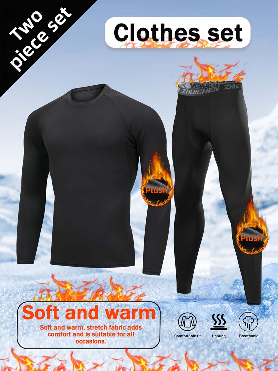 Thermal Underwear Color Black Sizexxl