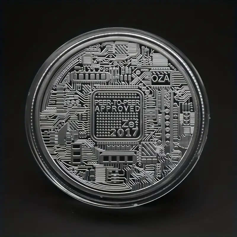 New Bitcoin Coin with Capsule 40MM Wide