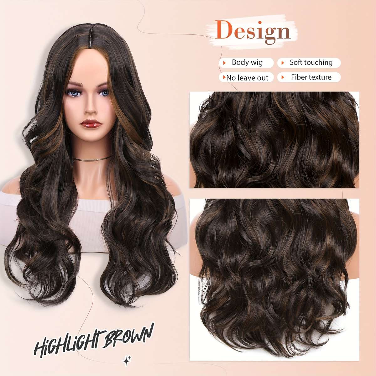 1Pc U2 60.96cm Fashion Design Wig