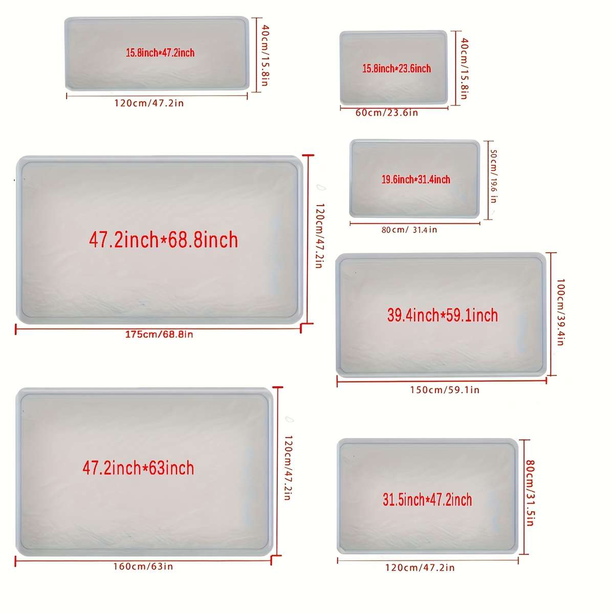 1Pc 47x68.8inch 120x175cm Floor Mat