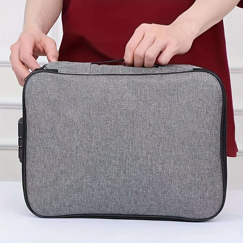 Lockable Document Bag With Money Pocket