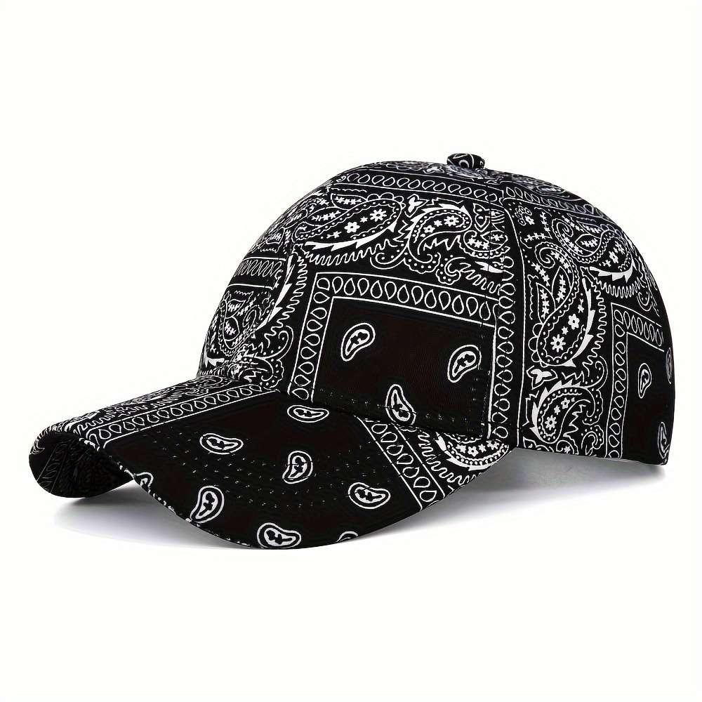 Assorted Paisley Print Baseball Caps