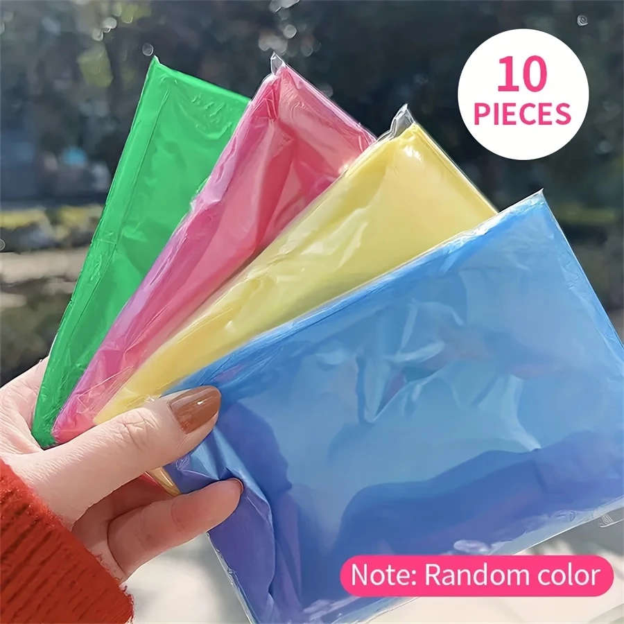 10pcs Unisex Disposable Raincoats