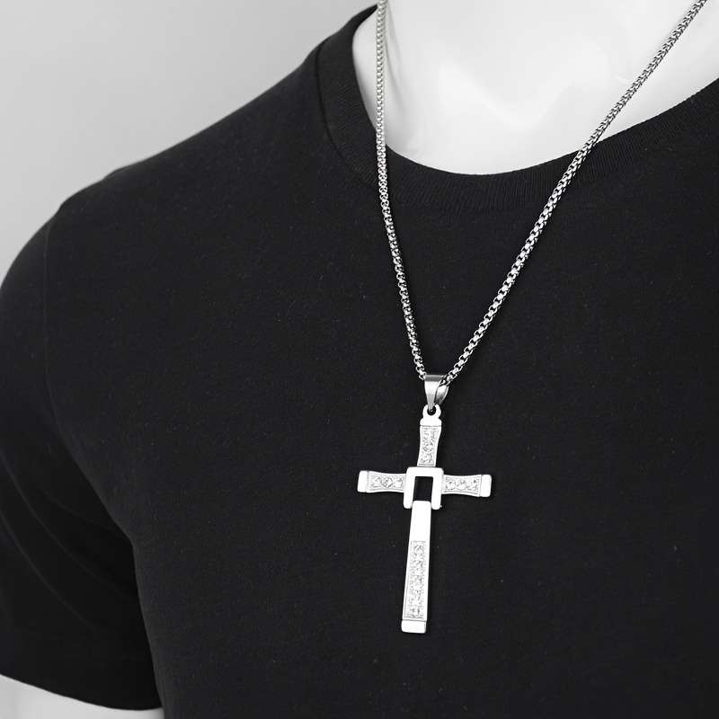1 Piece Silvery Jesus Theme Pendant