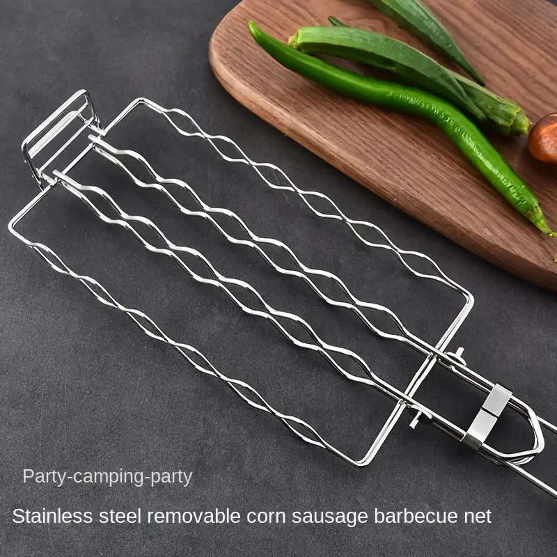 1pc Grilling Basket - Sausage Grill Net BBQ Tools - The Perfect Barbecue Accessory