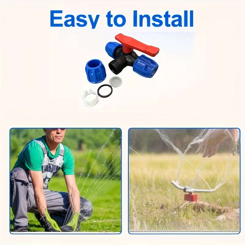 PE20 High Flow Quick Connect Three-Way Valve