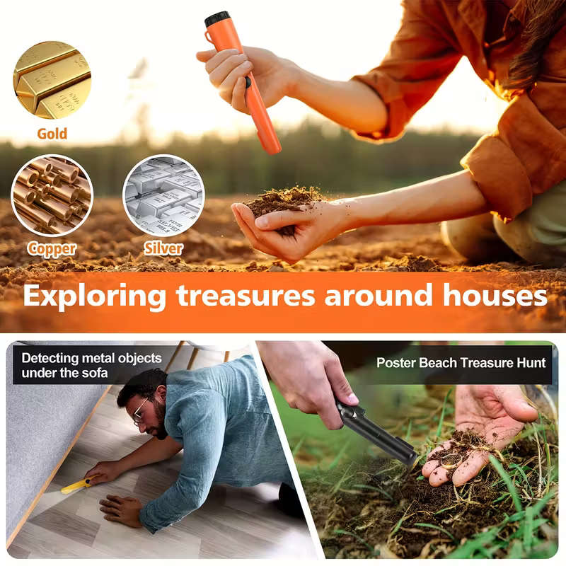 Professional Handheld Metal Detector Pinpointer with High Precision