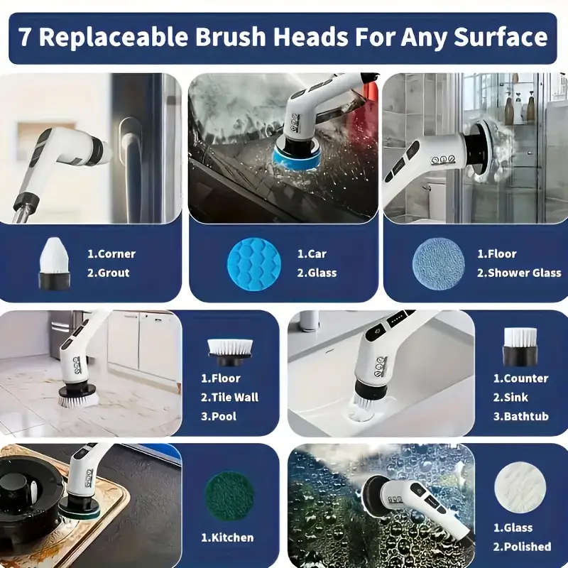 7-in-1 Electric Cleaning Brush