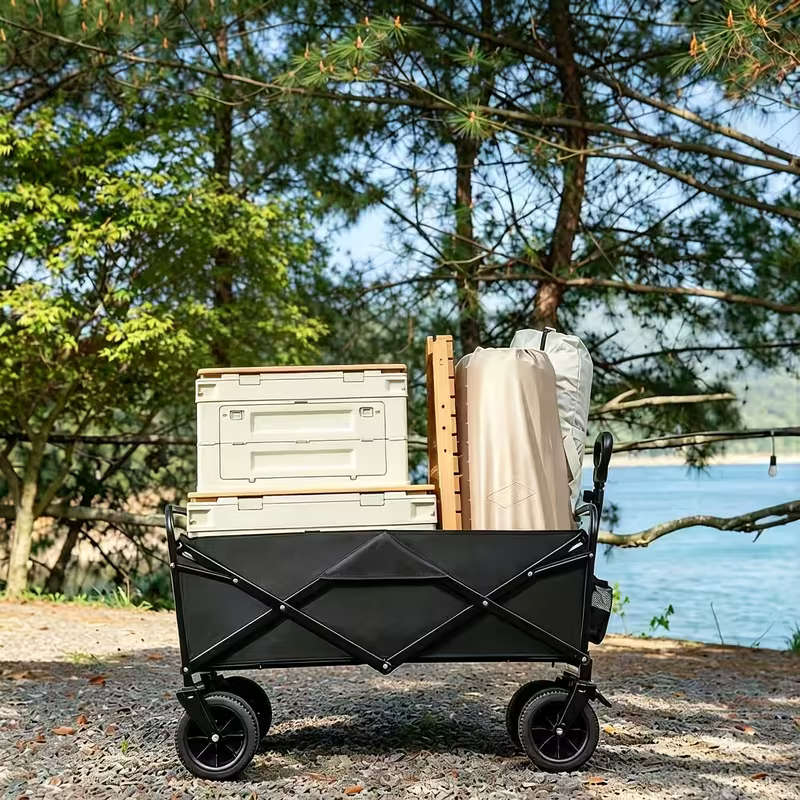 Heavy Duty Foldable Utility Trolley Wagon - LARGE