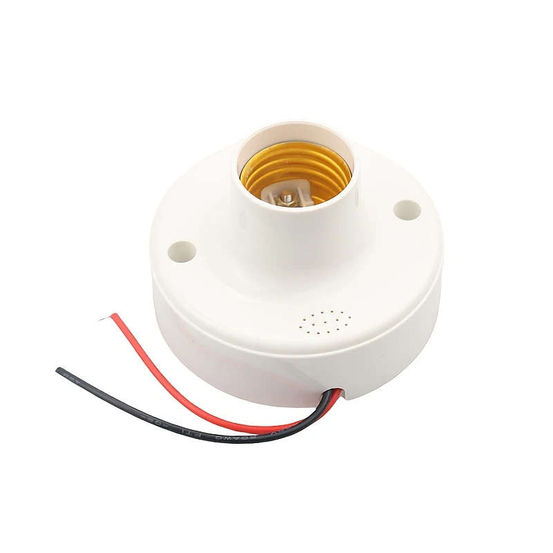 1Pc Sound Voice Control Sensor Lamp Base Delay Switch Ac220V Led Bulb Holder E27 Screw Lighting Acce