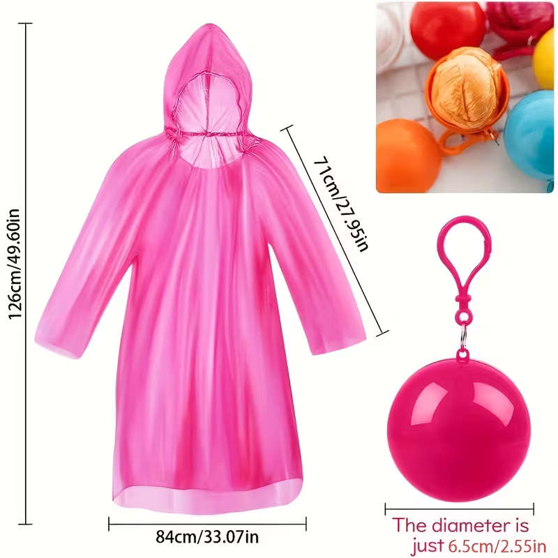 Portable Waterproof Emergency Rain Poncho