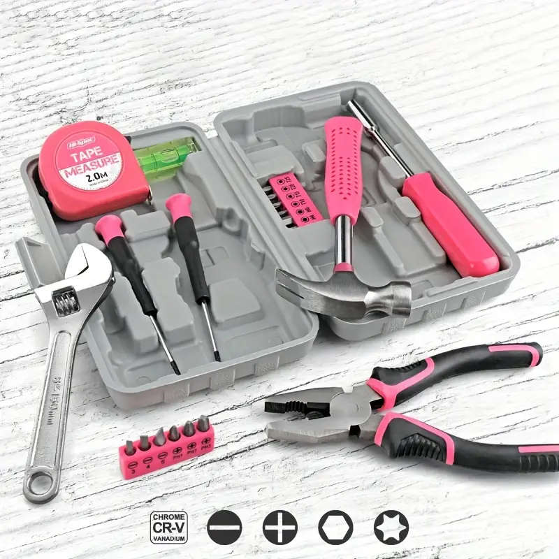 Home Hardware Set Tool Box Multi-Functional Pliers Wrench Hammer Home Repair Tool Box Combination