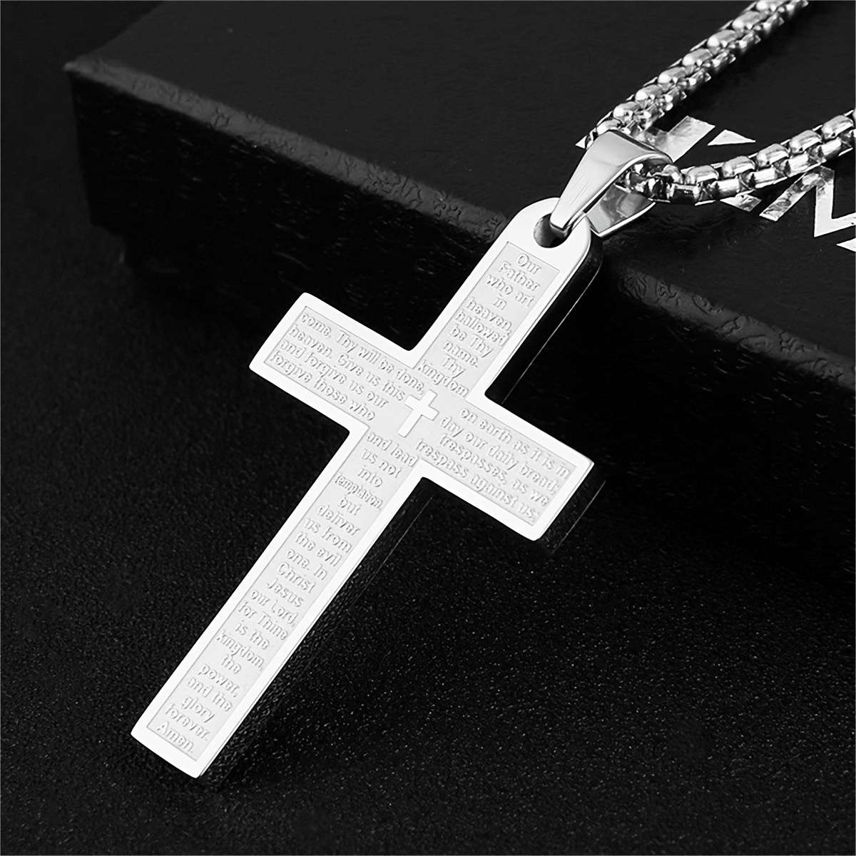 1 Piece Silvery Jesus Theme Pendant