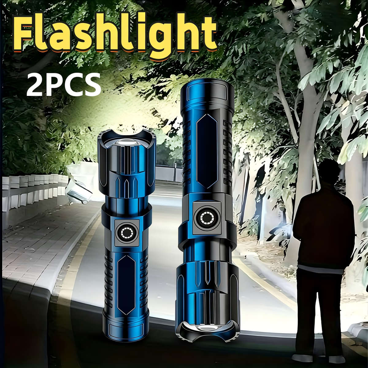 2-Pack High Power LED Flashlights