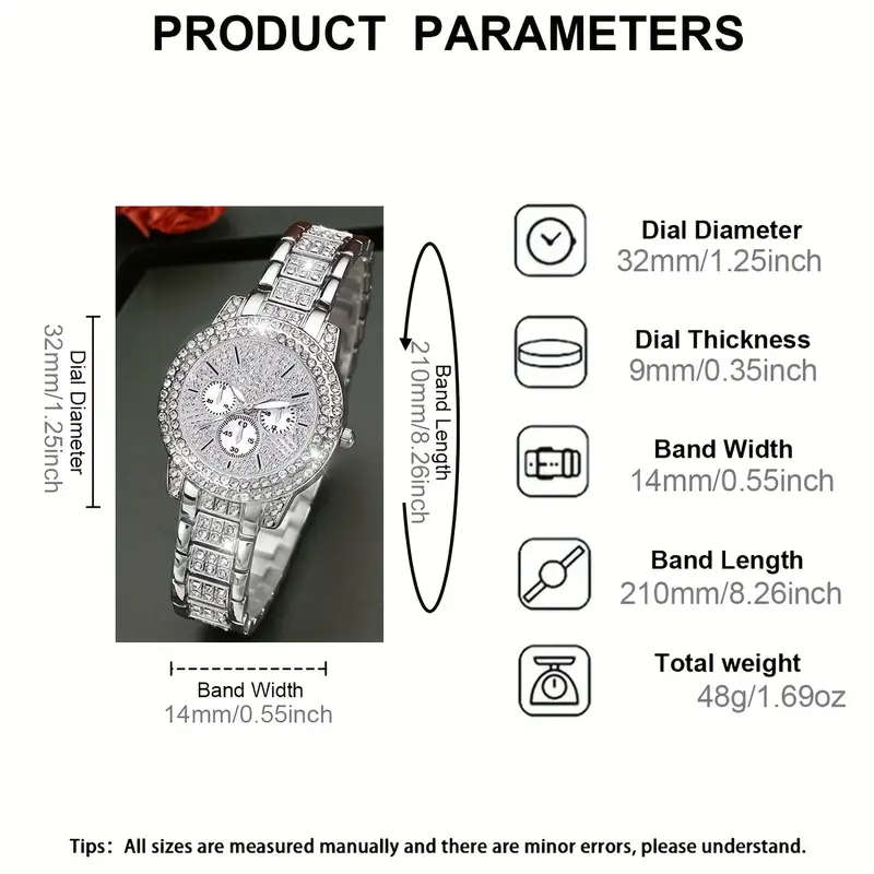 6-Piece Stylish Quartz Watch Set