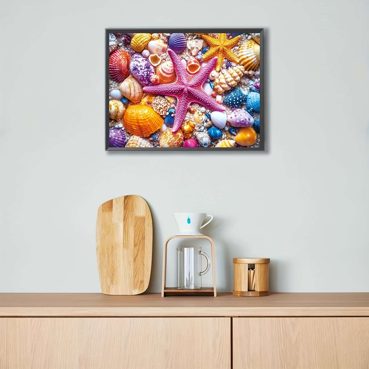 1000pcs Colorful Seashells Starfish Jigsaw Puzzle for Adults Vibrant Beach-Themed