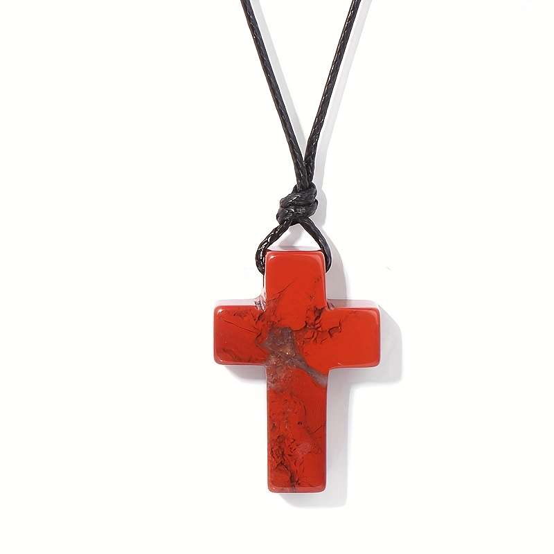 1 Piece Black Onyx Jesus Theme Pendant