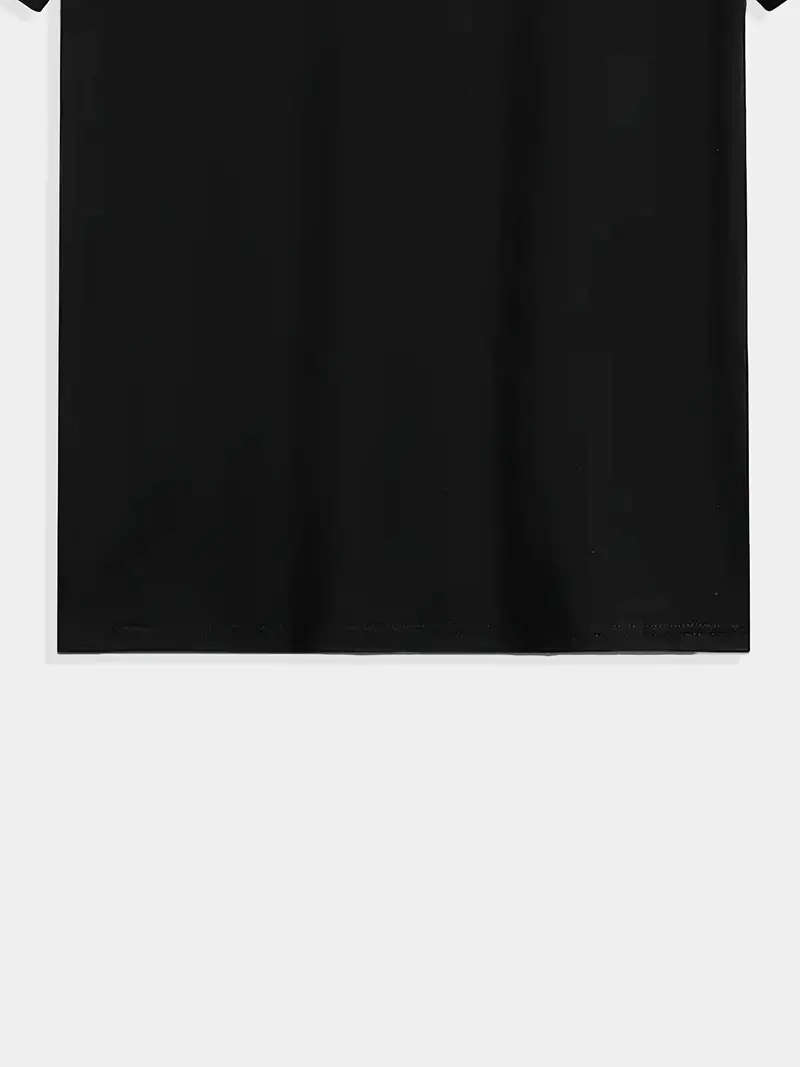 Men's T-Shirt - Casual, Breathable Polyester, Crew Neck, Short Sleeve