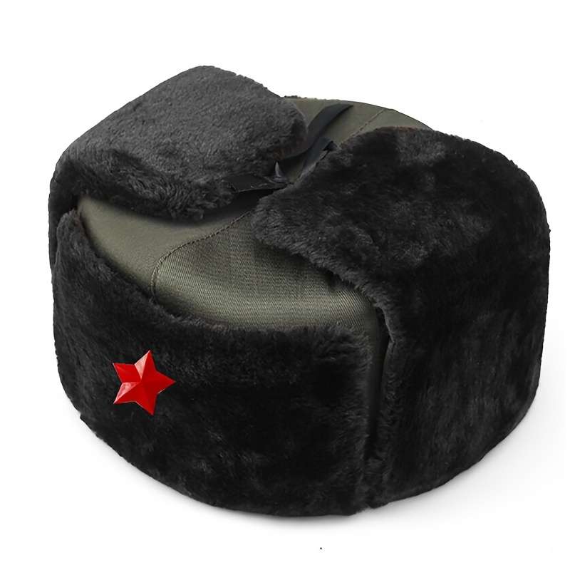 Hat Army Green Brown Velvet