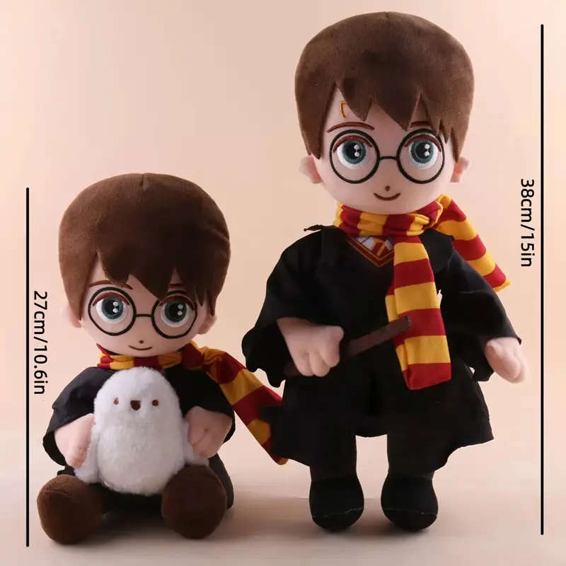 Harry Potter hugging Hedwig plush