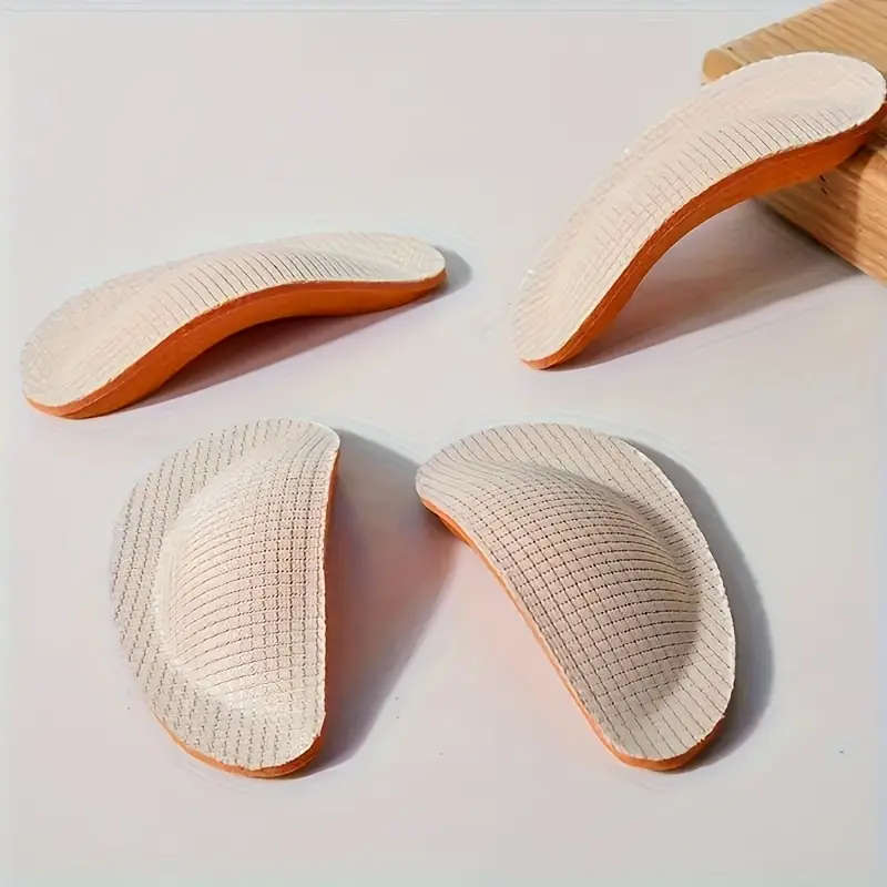 2pcs EVA Arch Support Insoles Comfortable Half-Sized Pads with Textured Surface Shock Absorption Bre