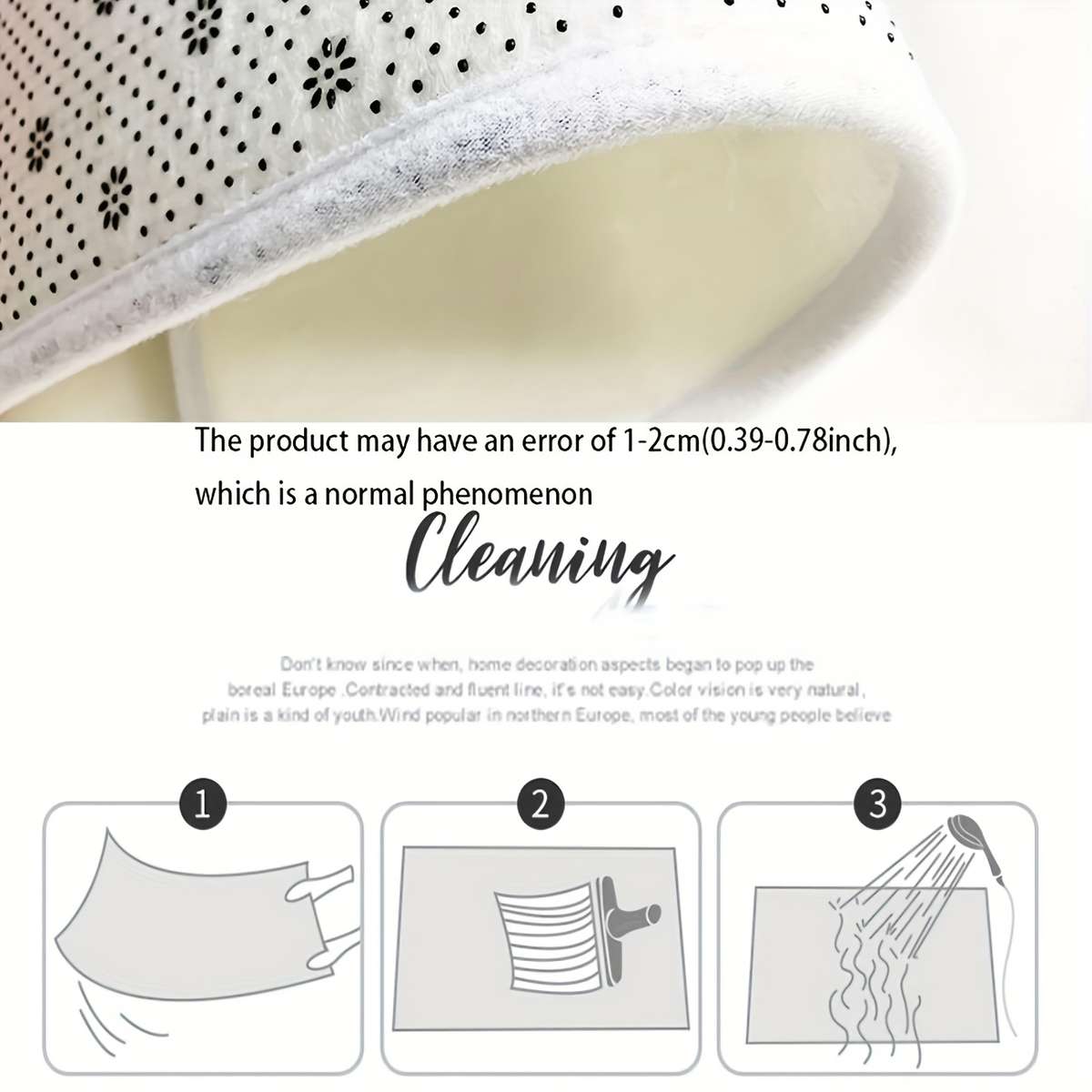 1Pc 60x90cm 23.6x35.4inch Floor Mat