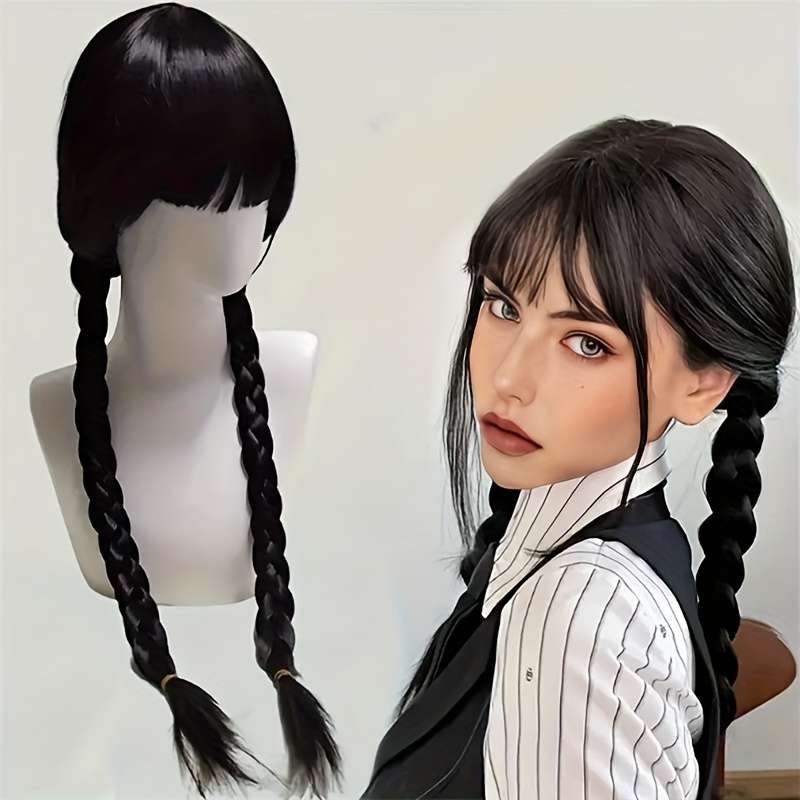 1Pc Black 55.88cm Fashion Design Wig