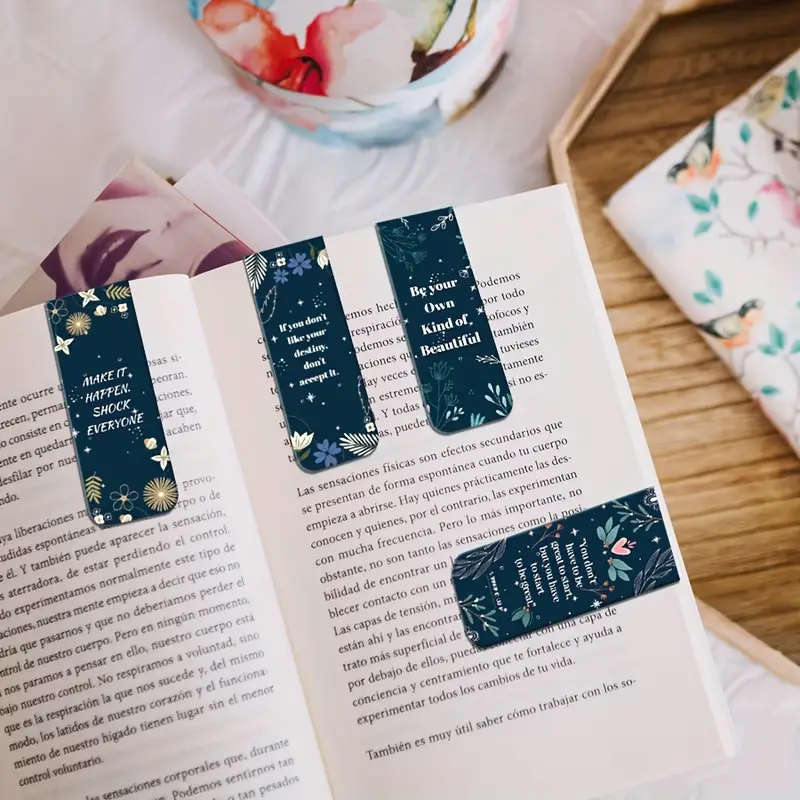 1pc Vibrant Inspirational Graffiti Magnetic Bookmarks