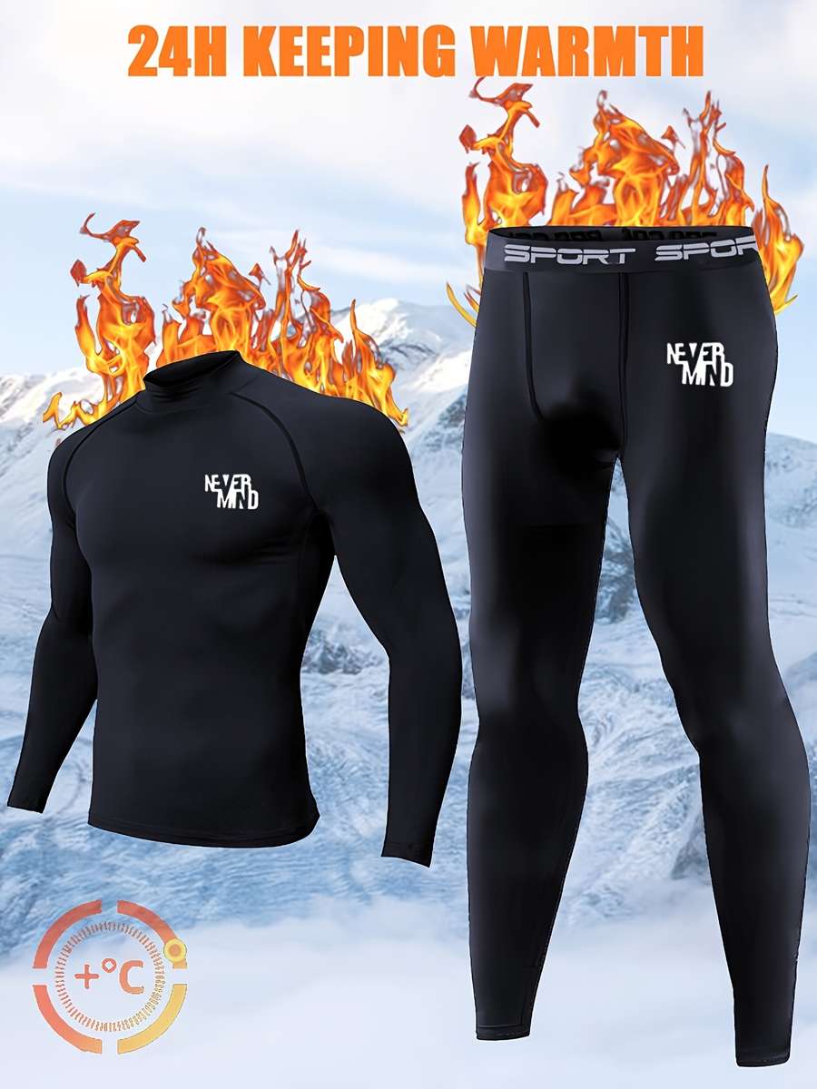Thermal Underwear Color Black Sizexxl