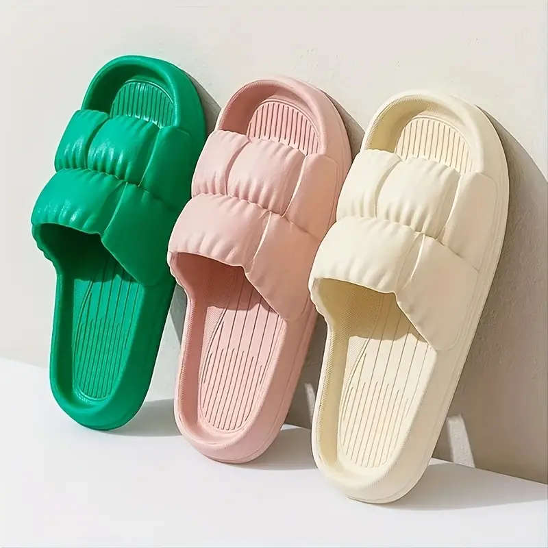 Women's Simple Indoor Slippers Black 38-39