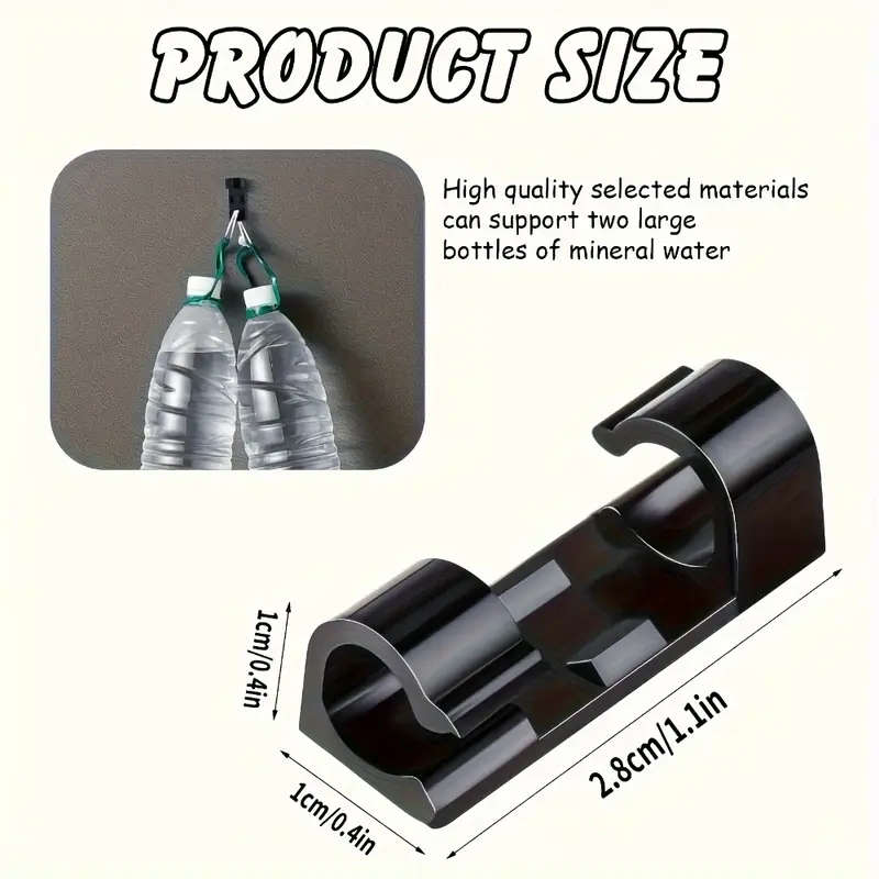 Brand New 100pcs Cable Clips Black Adhesive Cable Clips