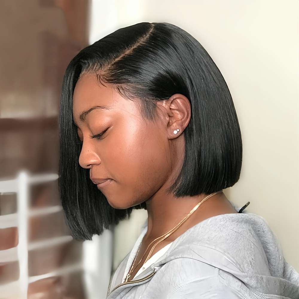 1Pc Black 35.56cm Fashion Design Wig