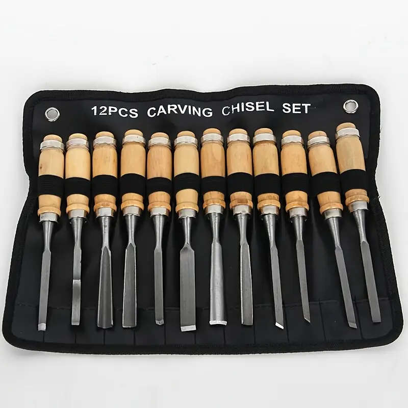 12-Piece Wood Carving Chisel Set