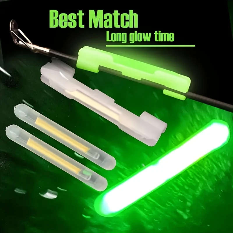 60pcs Luminous Fishing Float Set-Improves Night Visibility and Capture Rate Durable PE Material Fish