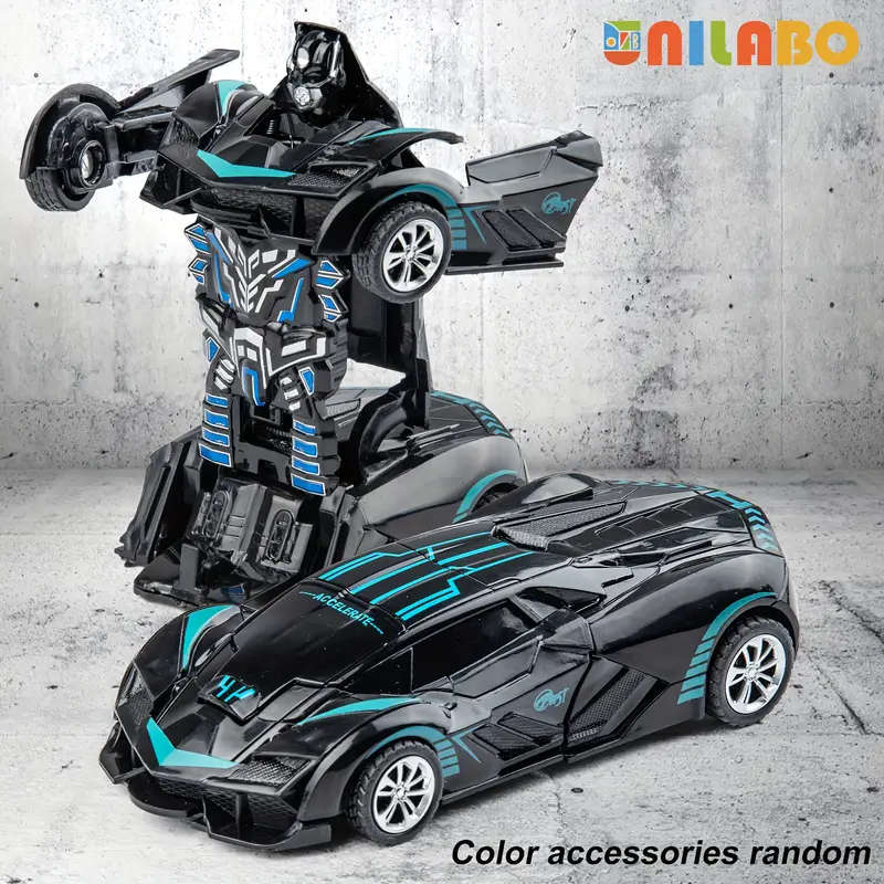 2-in-1 Fun Transforming Robot Police Car Toy