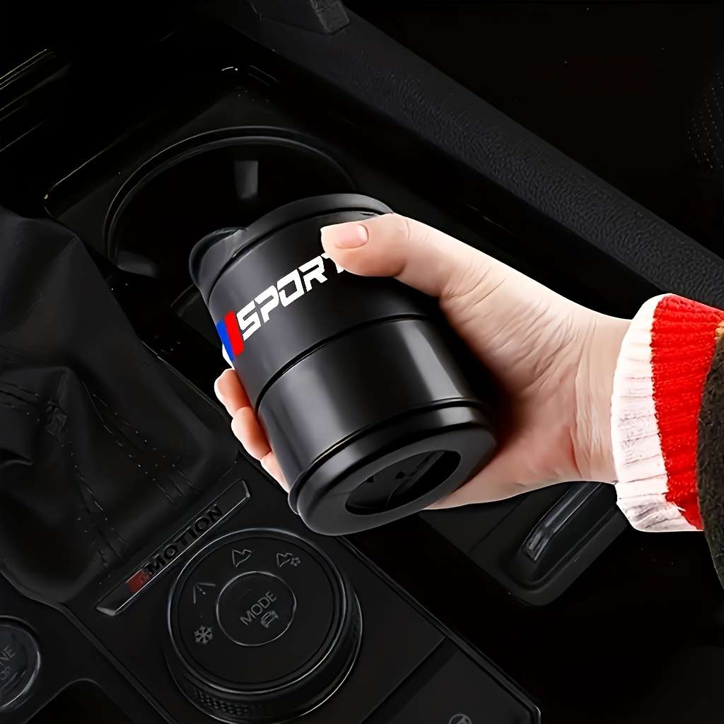 One Portable Universal Car Ashtray Designed for BMW Models 1 3 5 7 And X5 Featuring High T