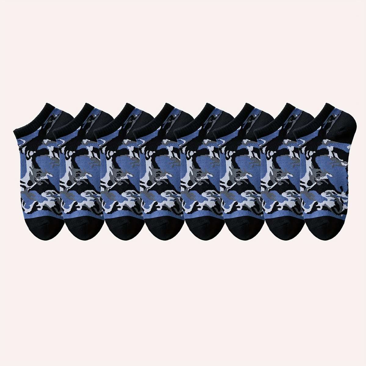 4 Pairs Royal Blue One Size High Elastic Socks