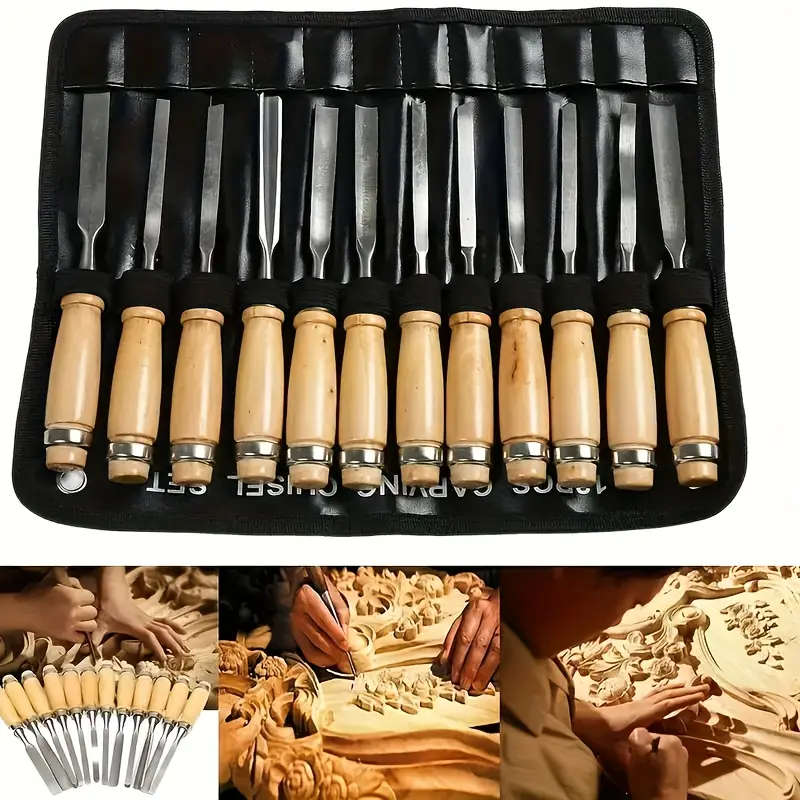 12-Piece Wood Carving Chisel Set