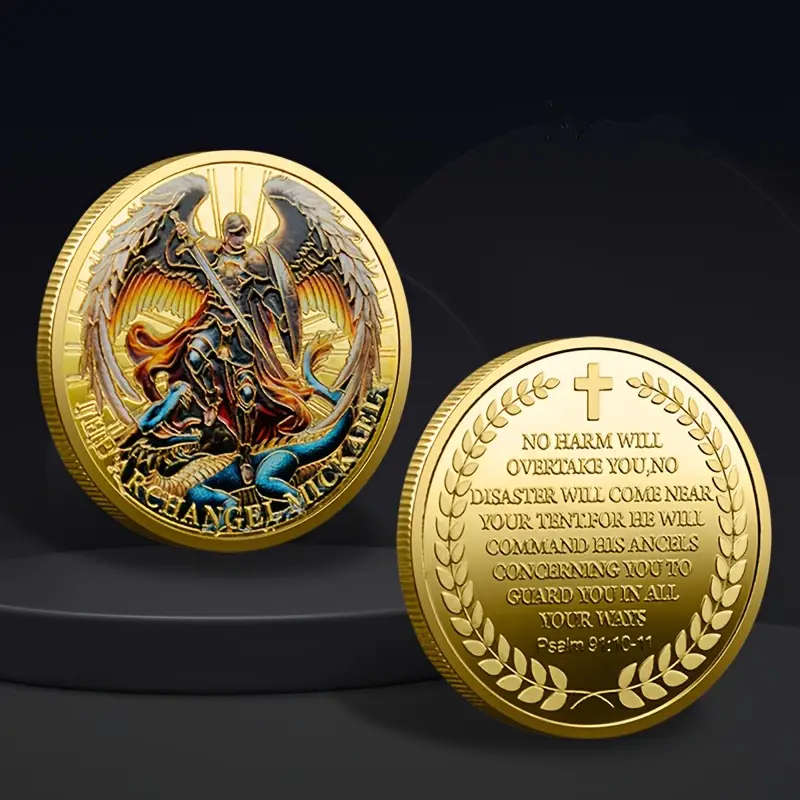 Angel Knight Michael Collectible Commemorative Coin 40MM