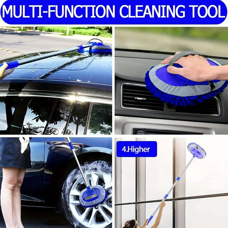 Microfiber Car Wash Brush with Extendable Handle