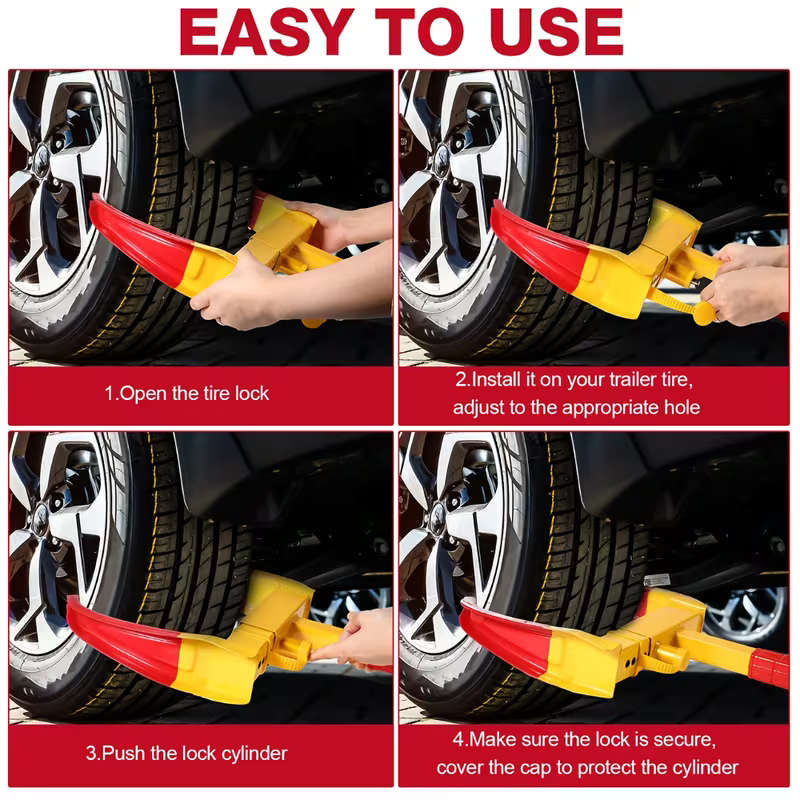 Secure Lock Car Wheel Clamp