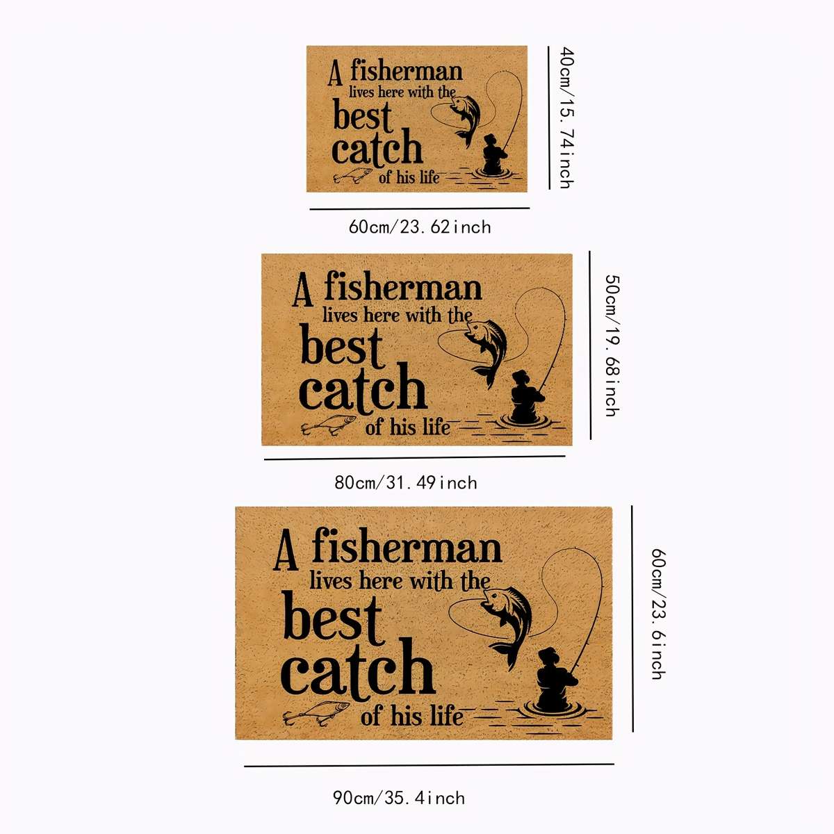 1Pc 23.6x35.4inch 60x90cm Floor Mat