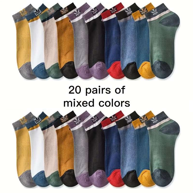 10 Pairs Of Mixed Colors One Size High Elastic Socks