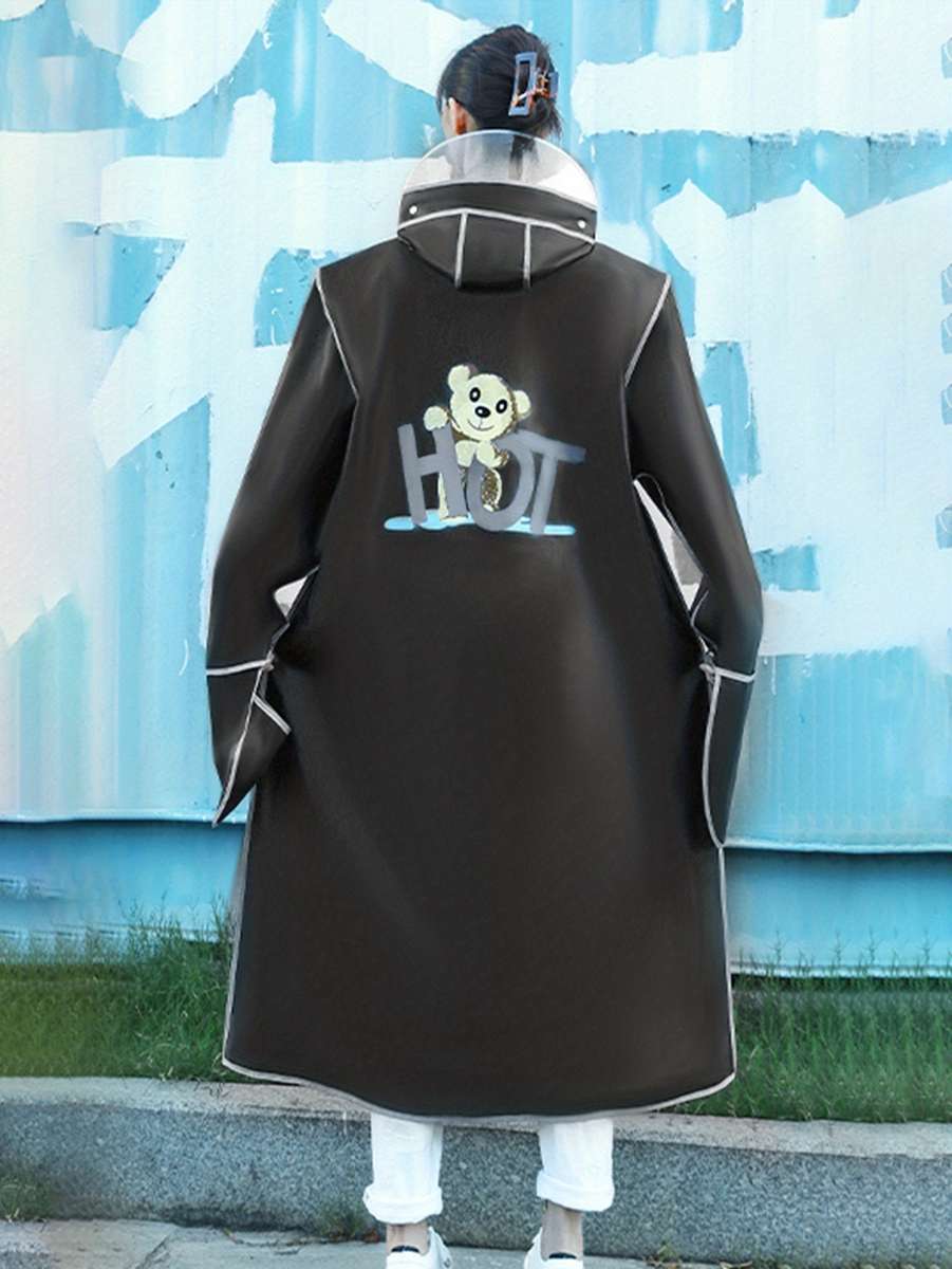 Raincoat Black Size L