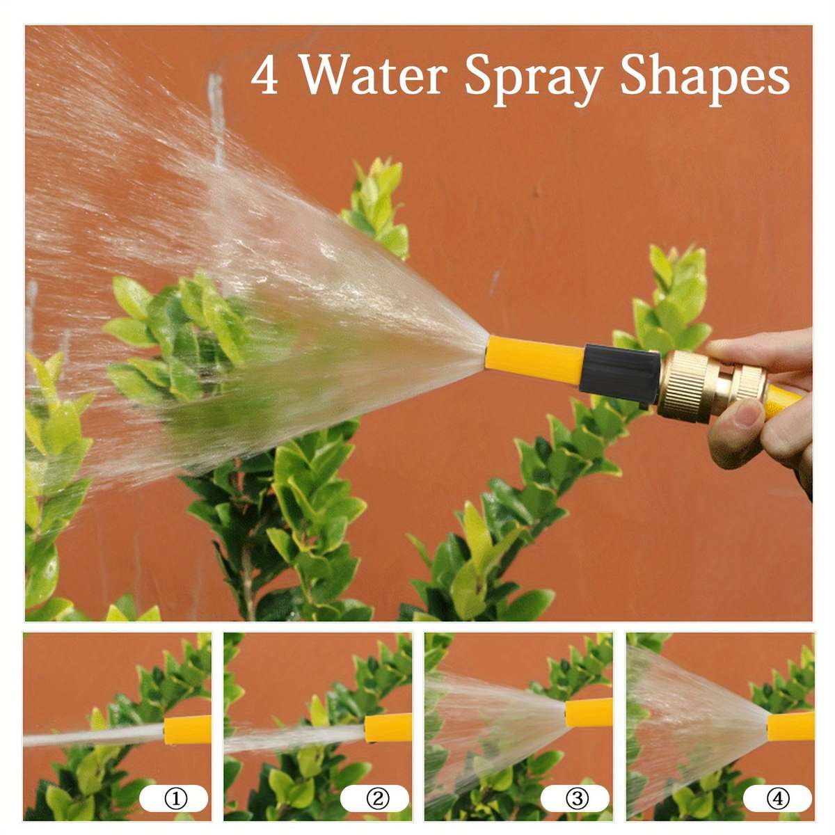2Pcs Yellow And Black Hose Pipe Garden Nozzles