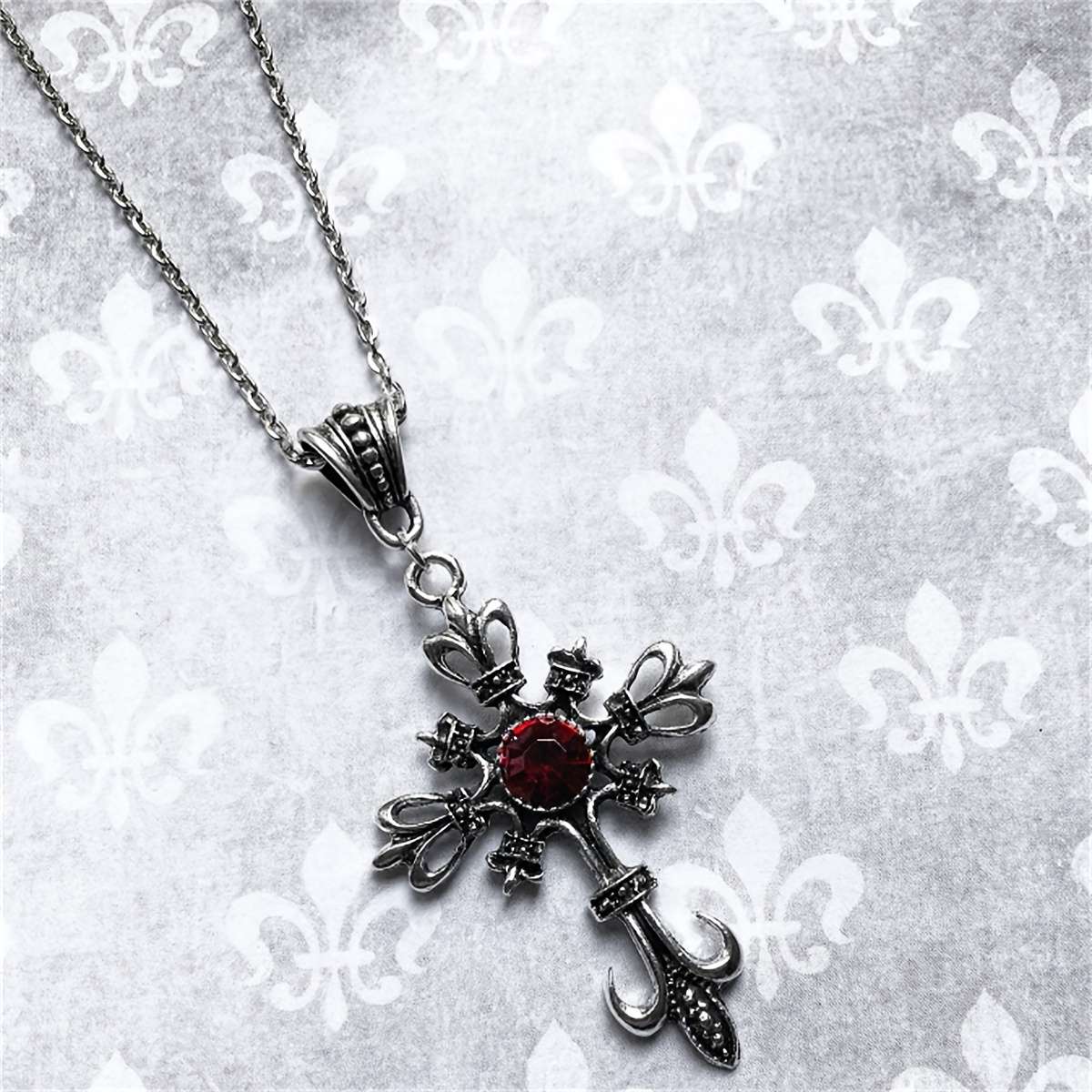 1 Piece Red Jesus Theme Pendant