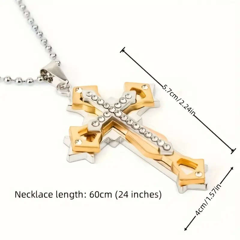 1 Exquisite Amulet Cross Pendant Necklace