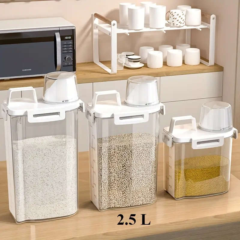 4-Pack 2.5L/84oz Airtight Food Storage Containers